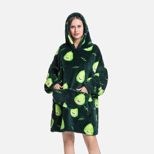 WrapMeUp™ - Oversize Blanket Avocado for adult