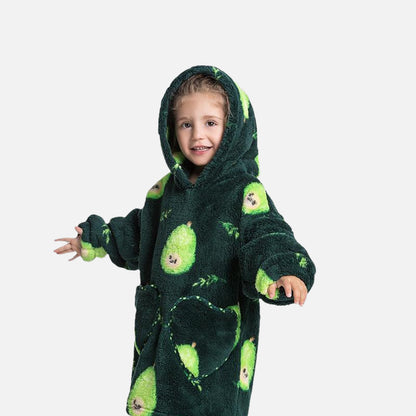 WrapMeUp™ - Oversize Blanket Avocado for kids