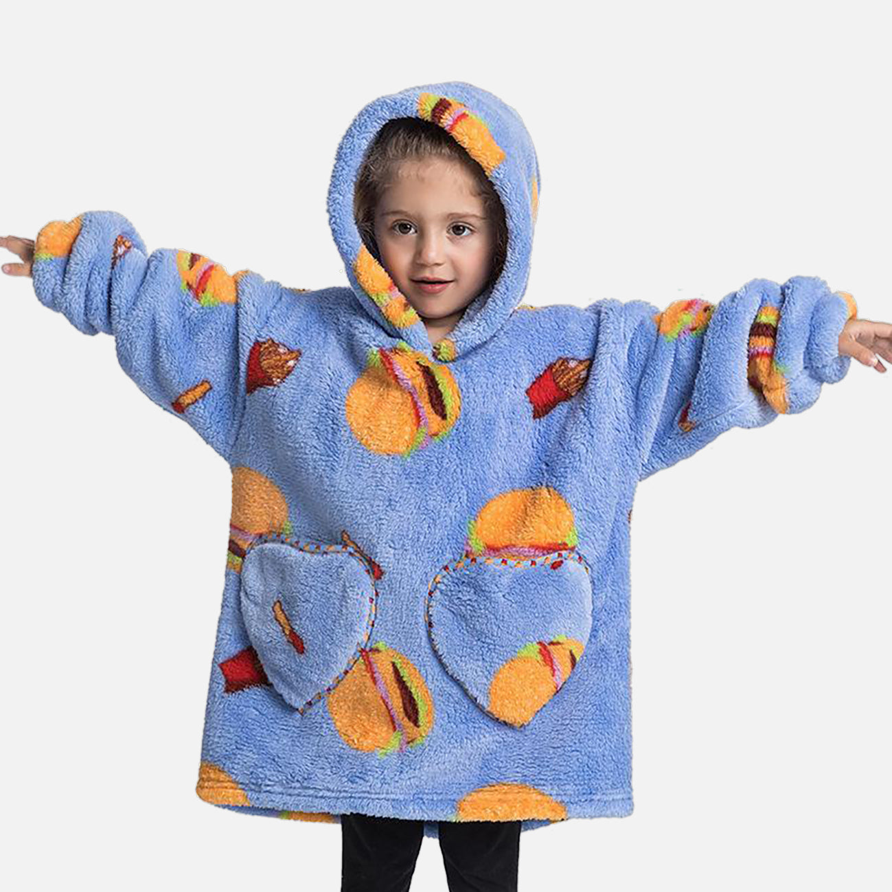 WrapMeUp™ - Oversize Blanket Hamburger for kids