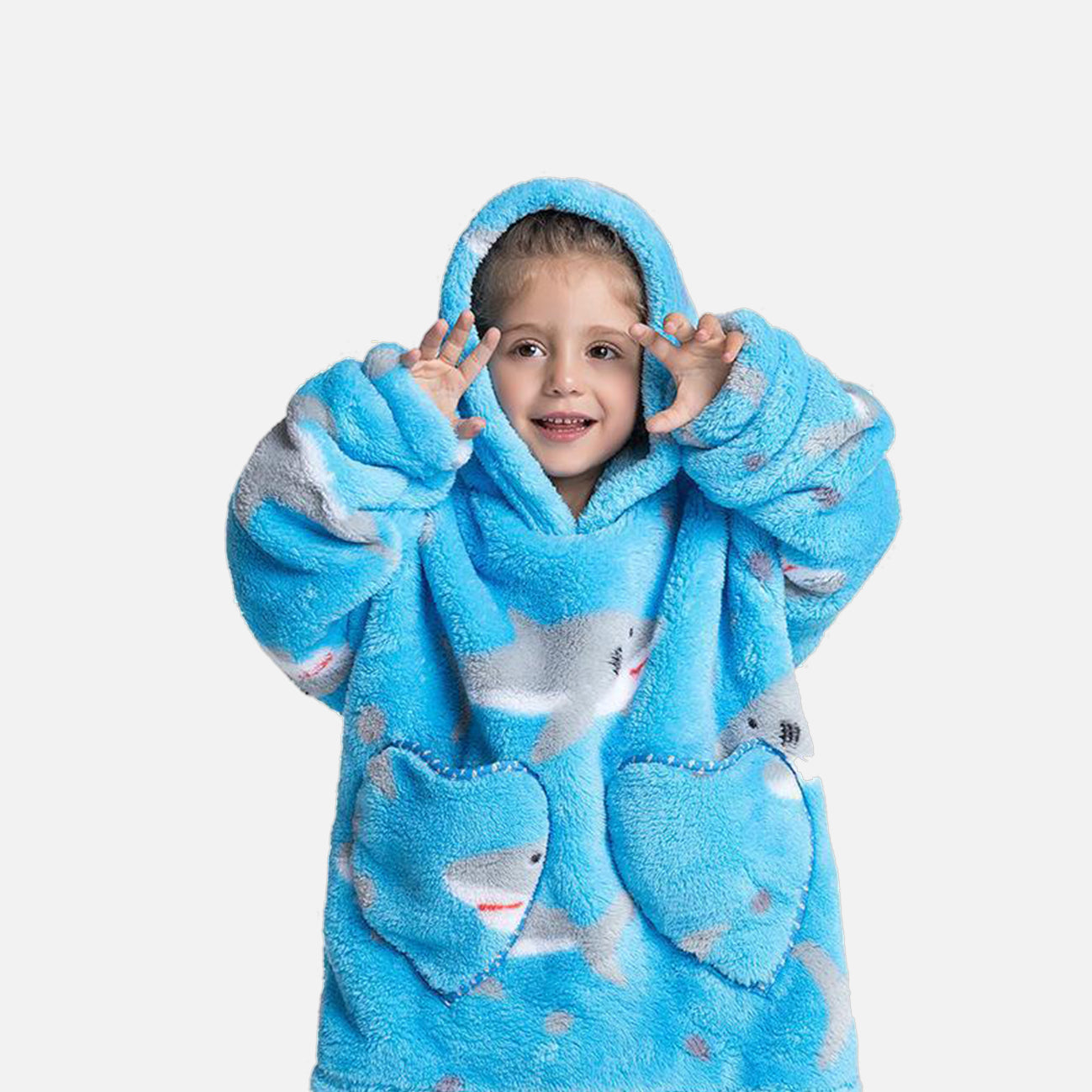 WrapMeUp™ - Oversize Blanket Shark for kids