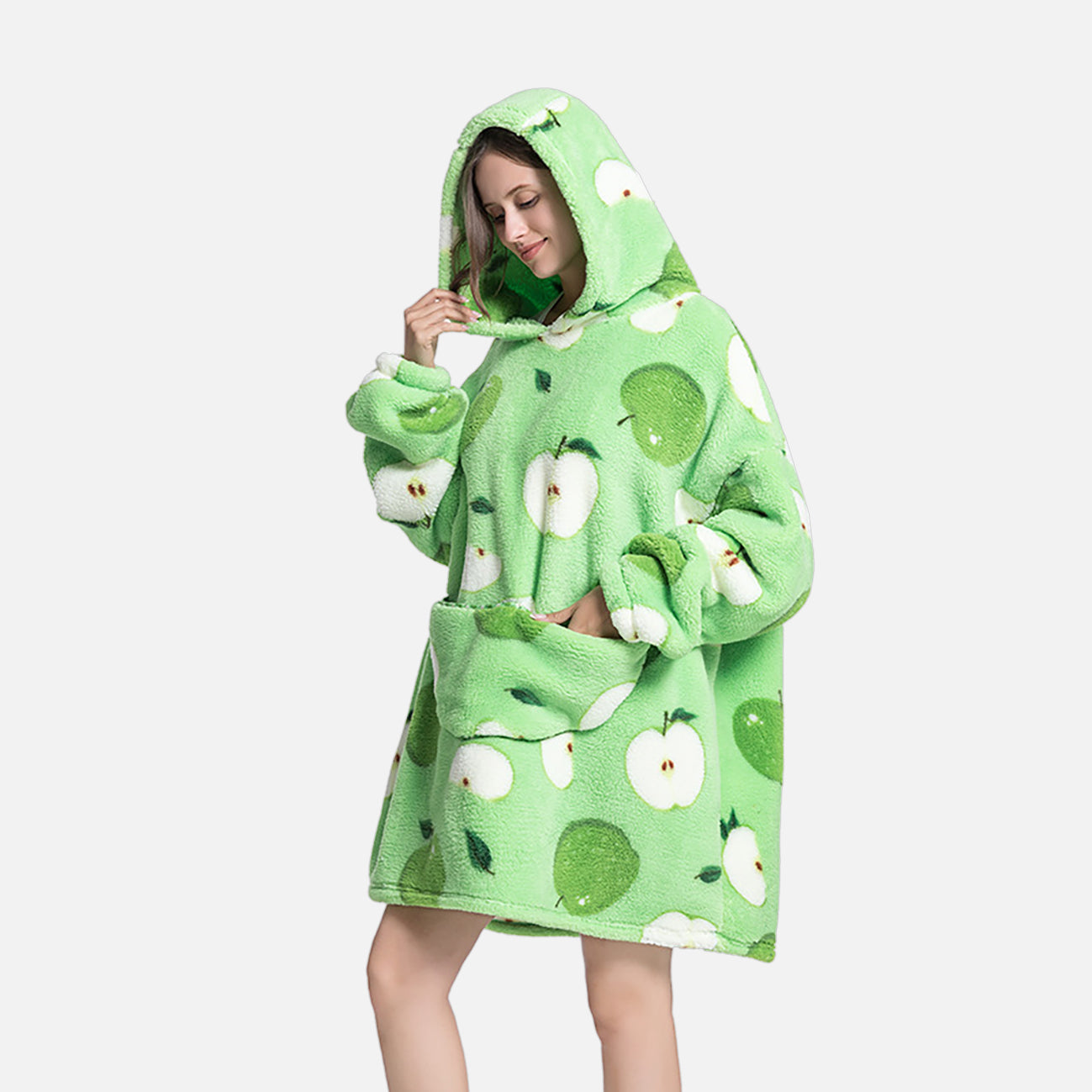 WrapMeUp™ - Oversize Blanket Apple for adult